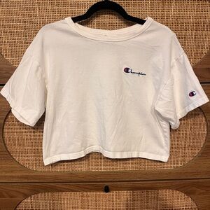 Champion Women's Classic White Crop Top